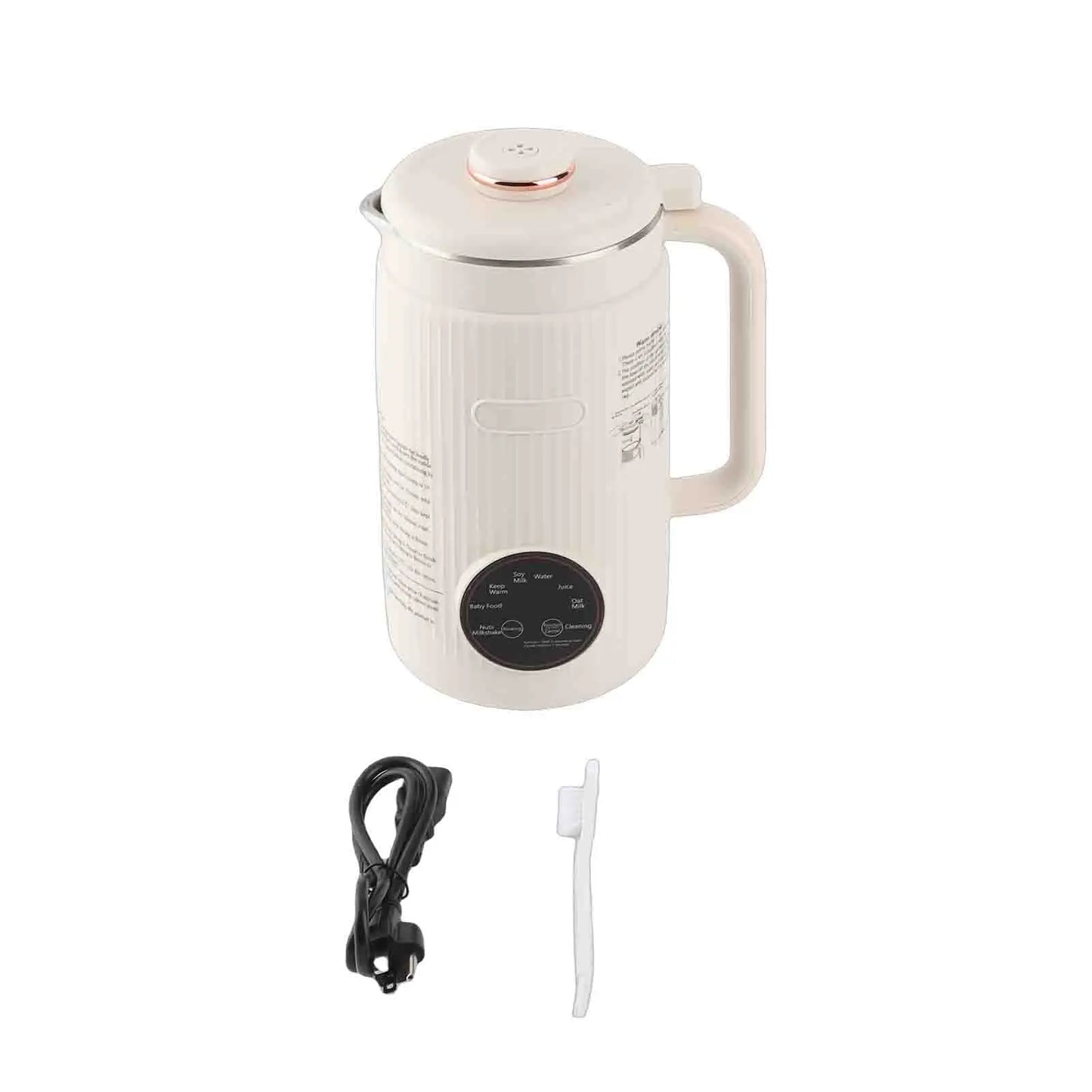 【New】Programmable Blender with Digital Display 12 Stainless Steel Blades Auto Cleaning 8H Keep Warm Function for Almond Milk