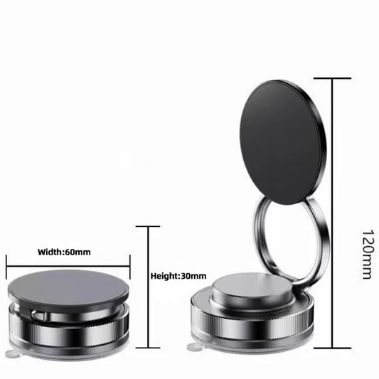 Magnetic Phone Holder for car 360° Rotatable Foldable & Adjustable Magnetic Car Mount ,Suction Cup Phone Holder for Car/Mirror