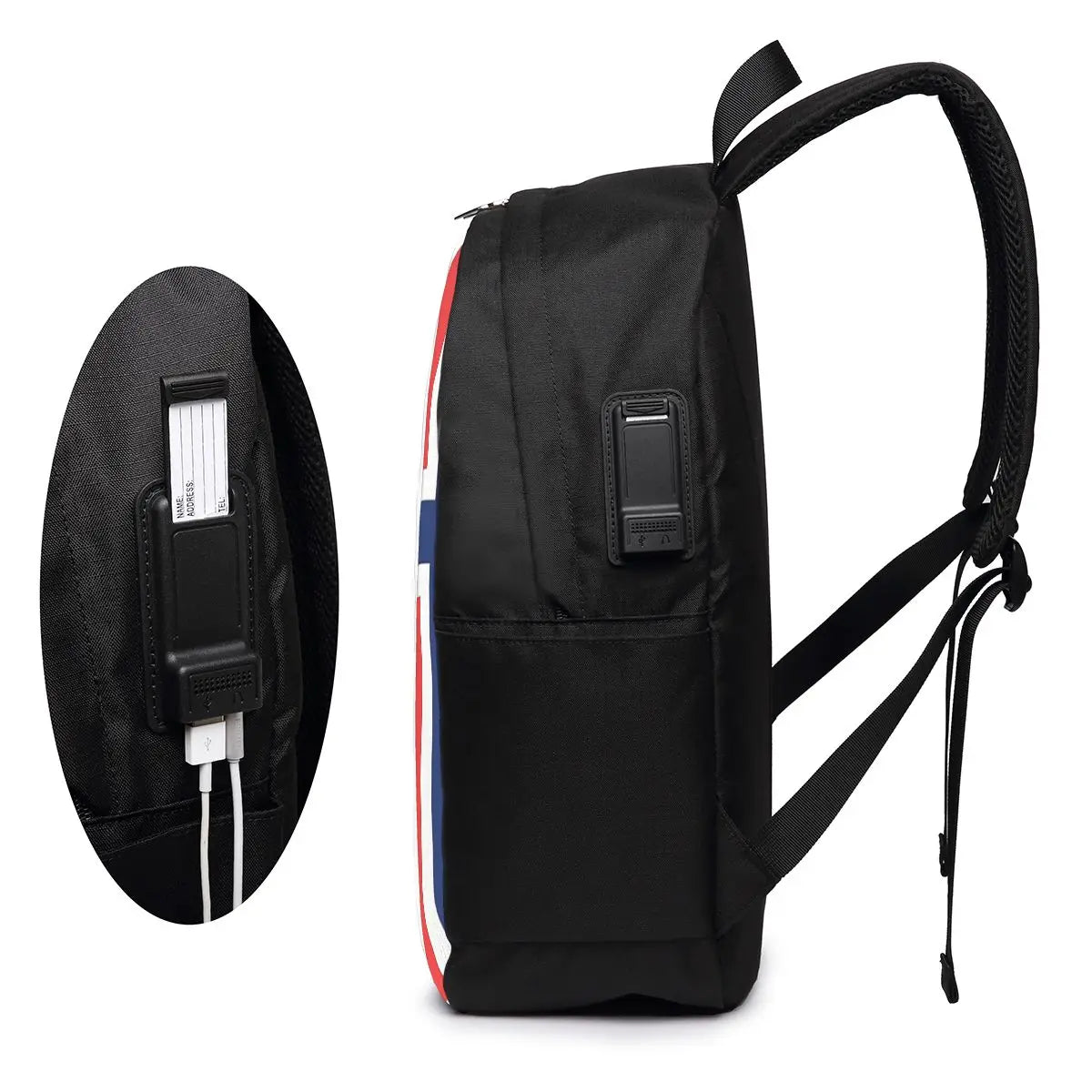 Norway Flag Backpack Travel Notebook Bag Computer College Student School Bag Laptop Shoulder Bags for Men Women