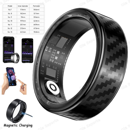 Newest Smart Ring Call Message Notification Hand Gestures Control Health Monitoring IP68 5ATM Waterproof Ring Men Women 2025 New