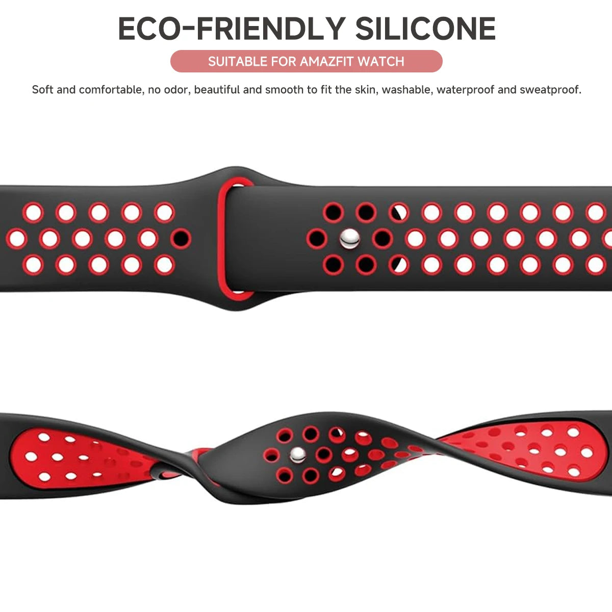 Breathable Silicone Strap For Huami Amazfit T-REX 2 Smart Watchband Women Men Bracelet For Xiaomi Amazfit T-Rex/T-Rex Pro Correa