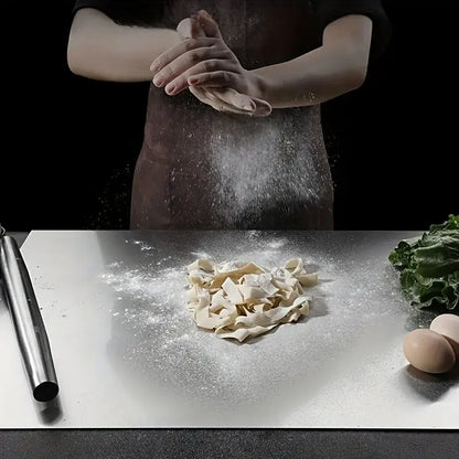 XXL 304 Stainless Steel Cutting Board  Anti-Slip & Mildew-Proof! No More Moldy Wooden Boards | Heavy-Duty & Food-Safe, Easy
