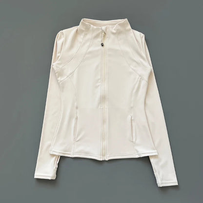 Sun Quick Drying Sports Coat Women's Tight Top Yoga Jacket Long Sleeve Zipper Jacket Running Fitness Women's Jacket S-3XL