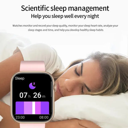 LIGE Bluetooth Call Smartwatch Women Men Sports Fitness Watches Woman Body Temperature Monitoring Waterproof Smart Watch Ladies