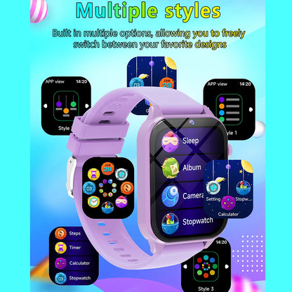 New Smart Watch Kids Toys 18 Games Sleep Monitoring Alarm Clock Calculator Steps Children Smartwatch Camera Boys Girls Gifts