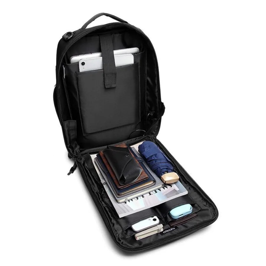 【New style】OZUKO business backpack backpack backpack computer bag men's portable portable college student commuting waterproof