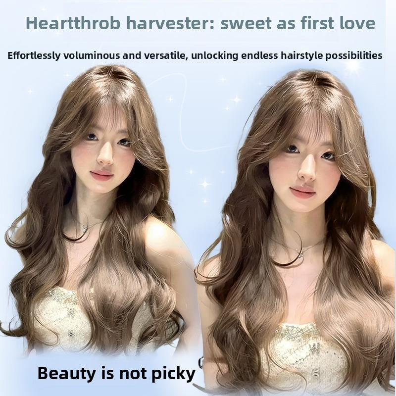 Milk tea gray-brown wig
