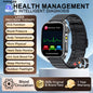 2026 New Health Smart Watch Laser Therapy Reduce Three Highs Blood Oxygen Pressure Uric Acid Blood Lipid ECG Smartwatch For Man