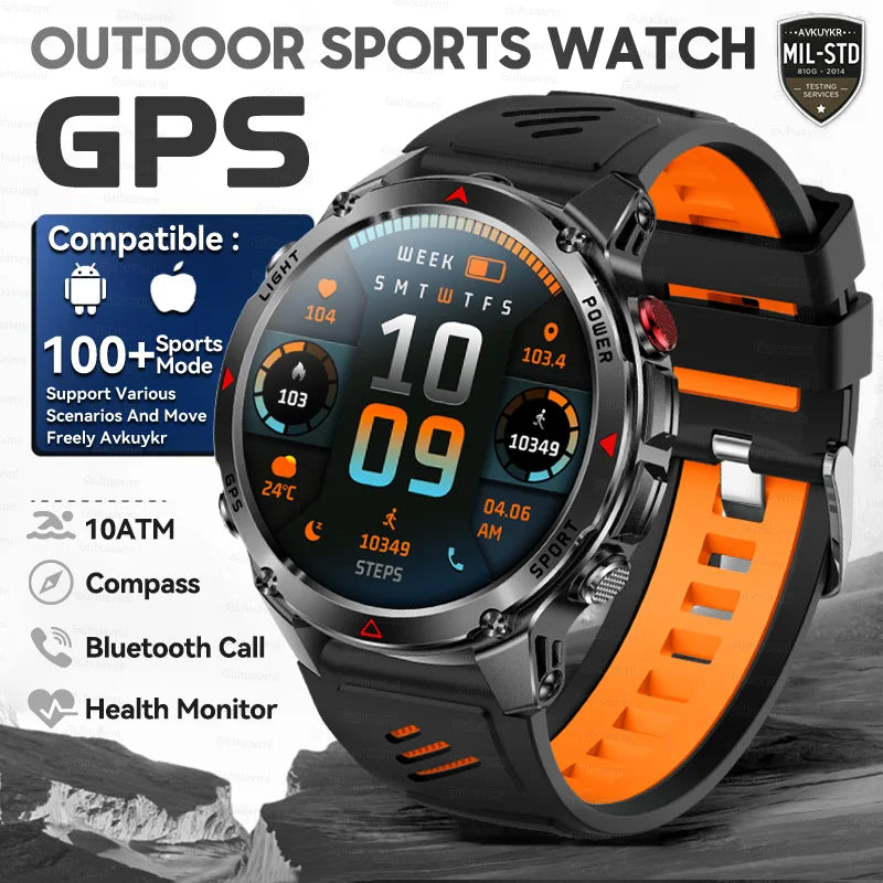 T-Rex 3 Pro Military Grade AGPS Smart Watch 10ATM Waterproof Dual-band GNSS Compass Altimeter AMOLED Swim Sports Smart Watch Men