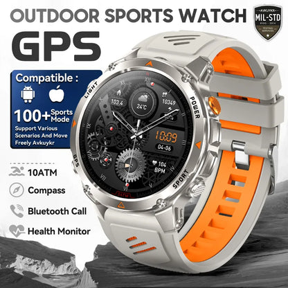 T-Rex 3 Pro Military Grade AGPS Smart Watch 10ATM Waterproof Dual-band GNSS Compass Altimeter AMOLED Swim Sports Smart Watch Men