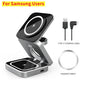 Foldable Magnetic Wireless Charger Stand Magnet Fast Charging Station For Samsung S25 S24 iPhone 16 For Galaxy Watch 8 7 Airpods