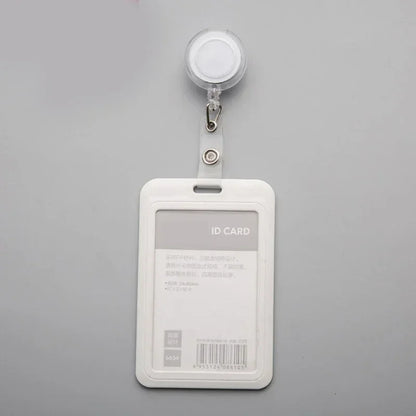 Women Student Credit Card Cover Case Pouch Creative Transparent Retractable Nurse Badge Doctor ID Card Holder Clip Badge