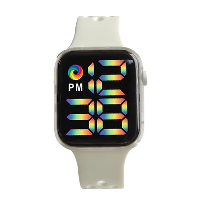 Children's Smart Electronic Watch LED Colorful Glowing Touch Screen Student Sports Watch Boys and Girls Festival Gift
