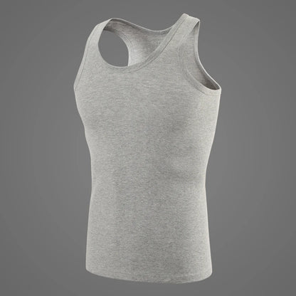 1/3 Pack Four Seasons Men's Cotton Joker Vest Teenagers Simple Fit Sports Fitness T-shirt Middle-aged Casual Sleeveless Shirt