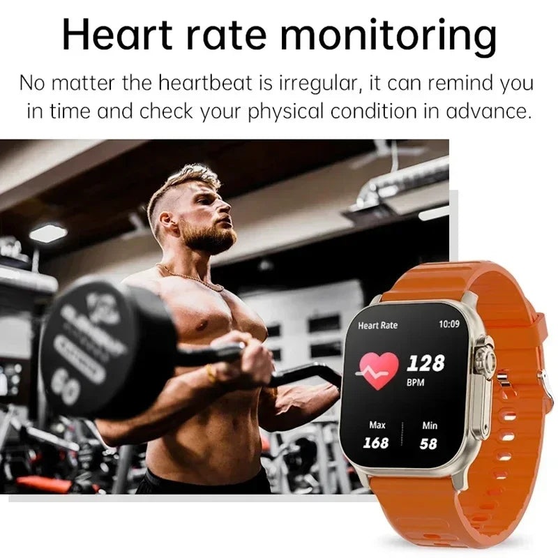New Watch T10 Ultra Smart Watch 49mm 2026 New NFC Men Women GPS Track Bluetooth Call BT Music Games Wireless Charging Smartwatch