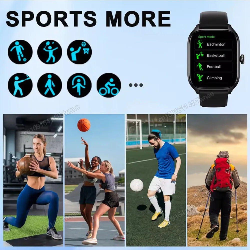 New Outdoor Military GPS Smart Watch Men Waterproof Multiple Sport Mode Fitness HD Bluetooth Calls Smartwatch Men Women Bracelet