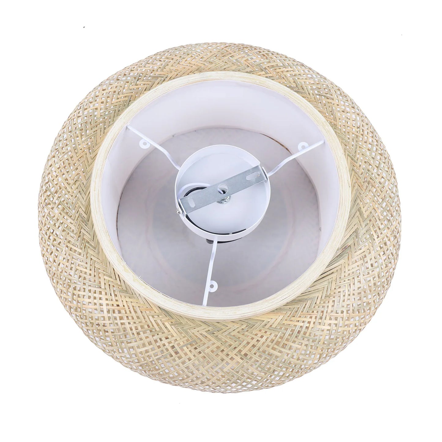 50cm LED Bamboo Woven Ceiling Light 110V E26 Bulb Not Included
