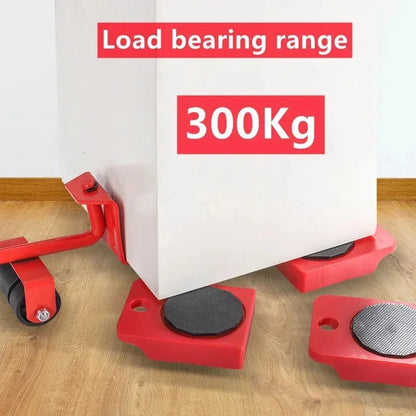 Multipurpose Furniture Mover Set – 2/4/5pcs Heavy Duty Rollers For Effortless Moving & Lifting
