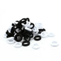 200PCS Women Girls Colorful Nylon Elastic Hair Bands Ponytail Hold Small Hair Tie Rubber Bands Scrunchie Hair Accessories