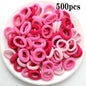 200PCS Women Girls Colorful Nylon Elastic Hair Bands Ponytail Hold Small Hair Tie Rubber Bands Scrunchie Hair Accessories