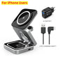 Foldable Magnetic Wireless Charger Stand Magnet Fast Charging Station For Samsung S25 S24 iPhone 16 For Galaxy Watch 8 7 Airpods