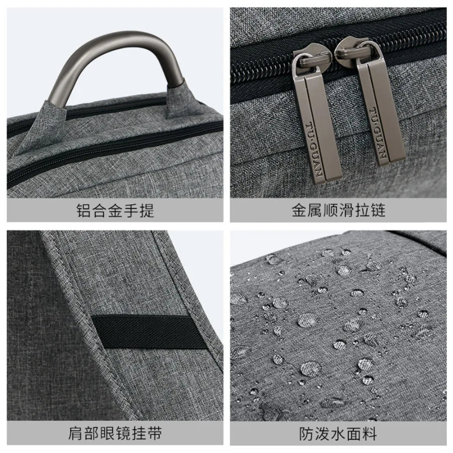 【New style】[Promotion] - travel backpack business backpack men's canvas notebook bag gift backpack