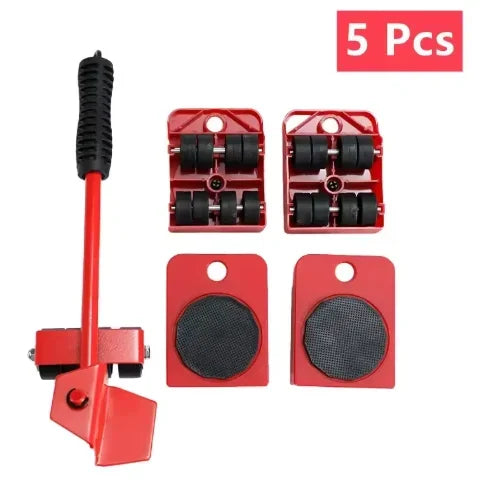 Multipurpose Furniture Mover Set – 2/4/5pcs Heavy Duty Rollers For Effortless Moving & Lifting