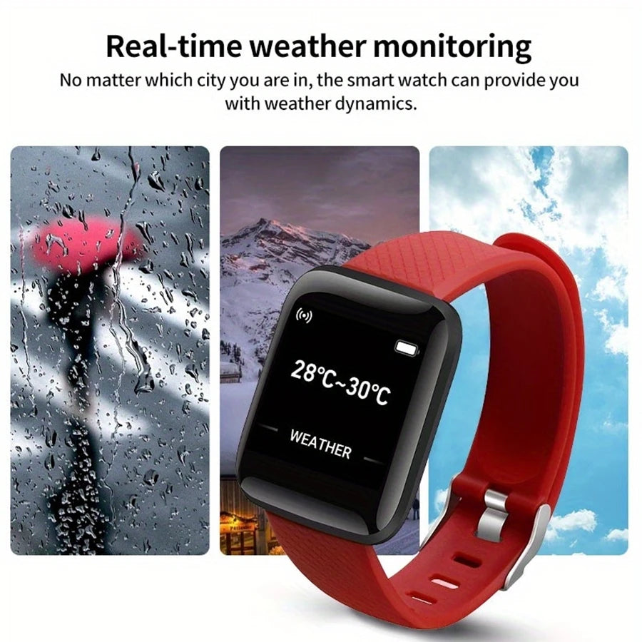 Sport Smartwatch Fitness Bracelet Music Control Woman Men Smart Watches For Android Bluetooth Digital Watch Alarm Clock Weather