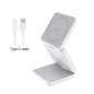 3 in 1 Portable Magnetic Wireless Charger Fast Charging Dock Station Foldable Stand Trip Charger For iPhone Apple Watch AirPods