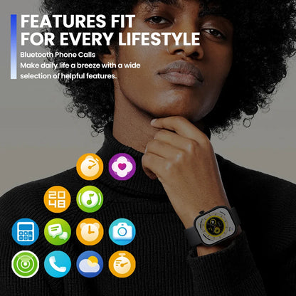 New Zeblaze Btalk Plus Voice Calling Smartwatch 2.03'' HD Color Display Health and Fitness Tracking Smart Watch for Men Women