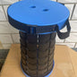 Portable Plastic Folding Telescopic Chair, Lightweight Adjustable Stool for Fishing Beach Camping, Compact Outdoor Foldable Seat