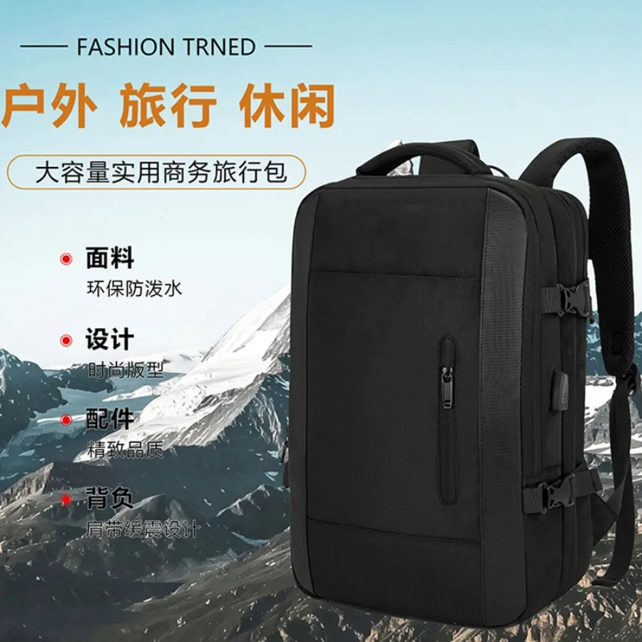 【New style】Business backpack casual backpack men's large-capacity computer bag water-proof travel university women's schoolbag