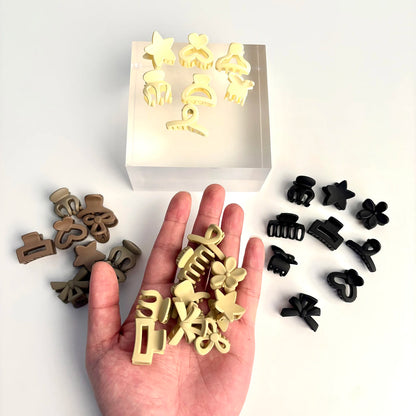 5/10/20/30pcs Beige Mixed Pack Small Clips, Cute Girl Accessories - Perfect for Daily Use, Special Occasions, or Travel Gifts