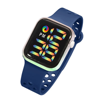 Children's Smart Electronic Watch LED Colorful Glowing Touch Screen Student Sports Watch Boys and Girls Festival Gift