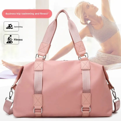 1pcs Large Capacity Yoga Gym Bag Dry-Wet Separation Outdoor Travel Handheld Tote Multi-Purpose Sports Bag for Fitness & Trips