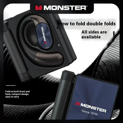 Sales MONSTER AC530 Wireless Bluetooth Earphones Noise-Canceling Wireless Bio-Fiber Dynamic Driver Foldable Music Earphones Gift