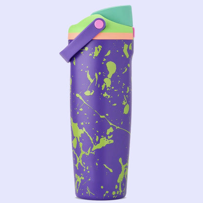 Stainless Steel Insulated Cup with Straw and Handle