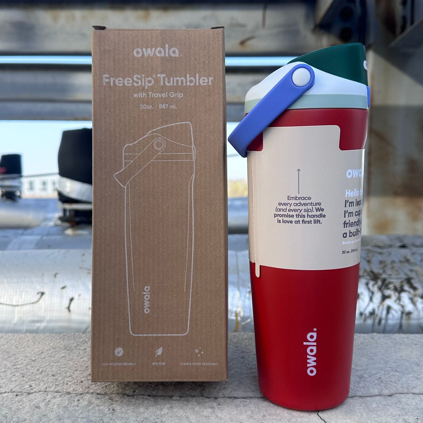 Stainless Steel Insulated Cup with Straw and Handle