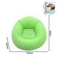 Portable Inflatable Sofa Soft Indoor Bedroom Lounge Bean Bag Chair Outdoor Camping Lazy Seat Round Single Inflatable Sofa