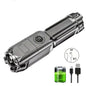 Powerful LED Flashlight Rechargeable USB Built-in Lithium Battery Waterproof Zoom Fishing Hunting Camping Tactical Flashlight