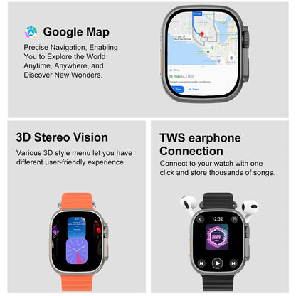 2026 New DT Ultra 3 AMOLED Smart Watch Android 9.1 Men Sport Watches 32GB GPS Bluetooth Calls Dual-System Mode Smartwatch