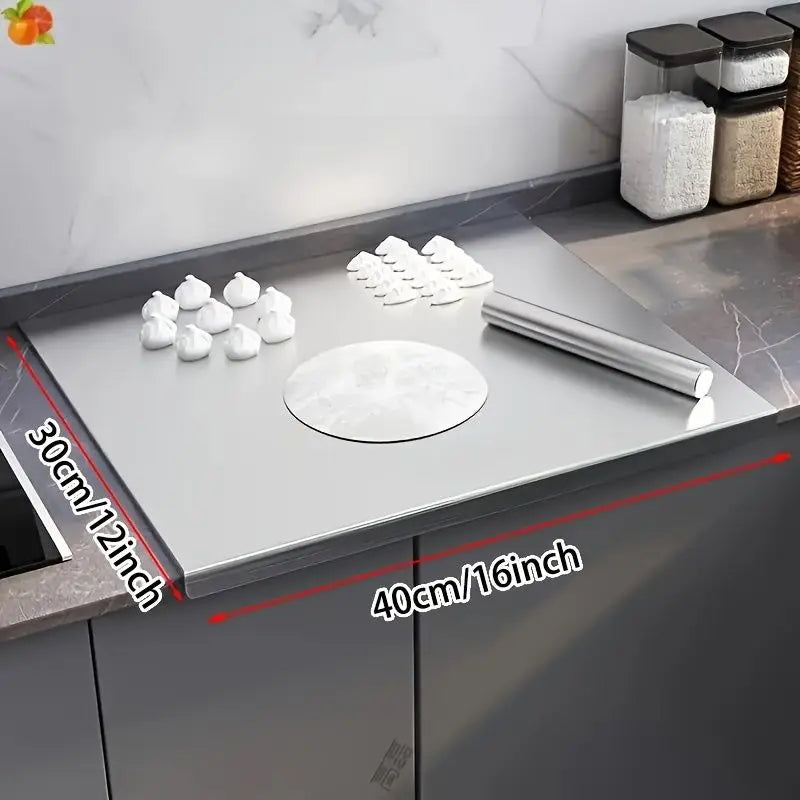 XXL 304 Stainless Steel Cutting Board  Anti-Slip & Mildew-Proof! No More Moldy Wooden Boards | Heavy-Duty & Food-Safe, Easy