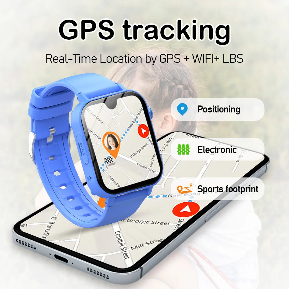 Wonlex KT36 4G Smart Watch Kids GPS WiFi Location Tracker SOS Alert Video Call Google Play Store Sport Children Smart Watch 2025