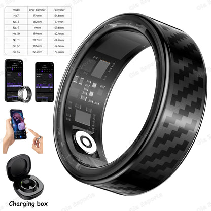 Newest Smart Ring Call Message Notification Hand Gestures Control Health Monitoring IP68 5ATM Waterproof Ring Men Women 2025 New