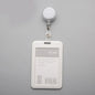 Women Student Credit Card Cover Case Pouch Creative Transparent Retractable Nurse Badge Doctor ID Card Holder Clip Badge