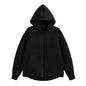 HH 2026 Casual Women's Soild Zipper Hoodie Long Sleeve Big Pocket Zipper Jacket With Hood Female Loose Outerwear Coat Tops