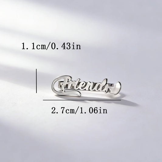 Todorova Custom Name Watch Band Ornament, Metal Decorative Ring Jewelry for 20mm/22mm Smart Watch Strap Bracelet Accessories