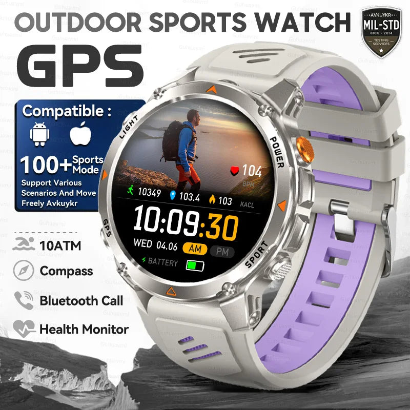 T-Rex 3 Pro Military Grade AGPS Smart Watch 10ATM Waterproof Dual-band GNSS Compass Altimeter AMOLED Swim Sports Smart Watch Men