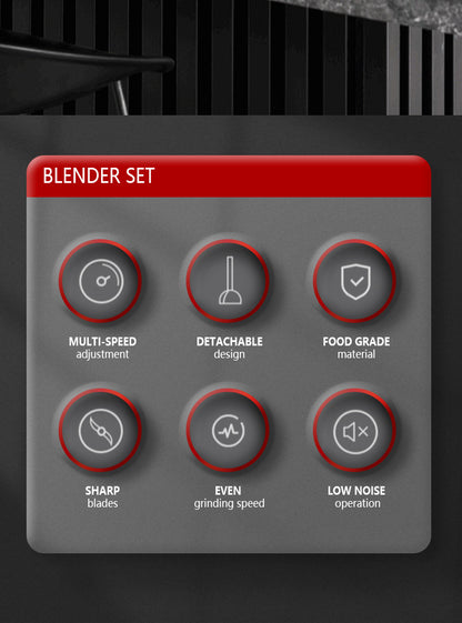2025 New Household Blender 1500w Multi-functional Cooking Stick Small Baby Auxiliary Food Machine Meat Grinder Food Processor