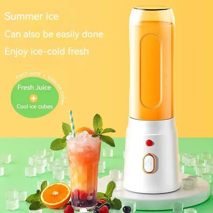Portable Cordless Blender Juicer 450ml Electric Fruit Juicer USB Rechargeable Lemon Orange Juice Cup Smoothie Blendr